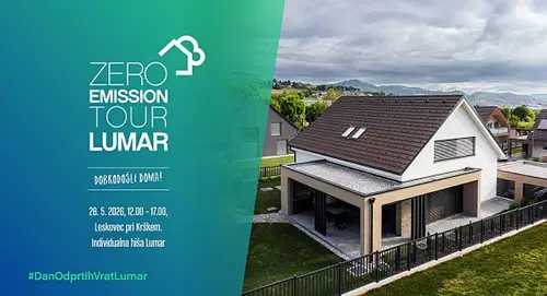 Lumar Zero Emission Tour PREMIERNO: Dan odprtih vrat individualne hiše Lumar