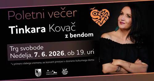 Na Trg svobode v nedeljo prihaja Tinkara Kovač