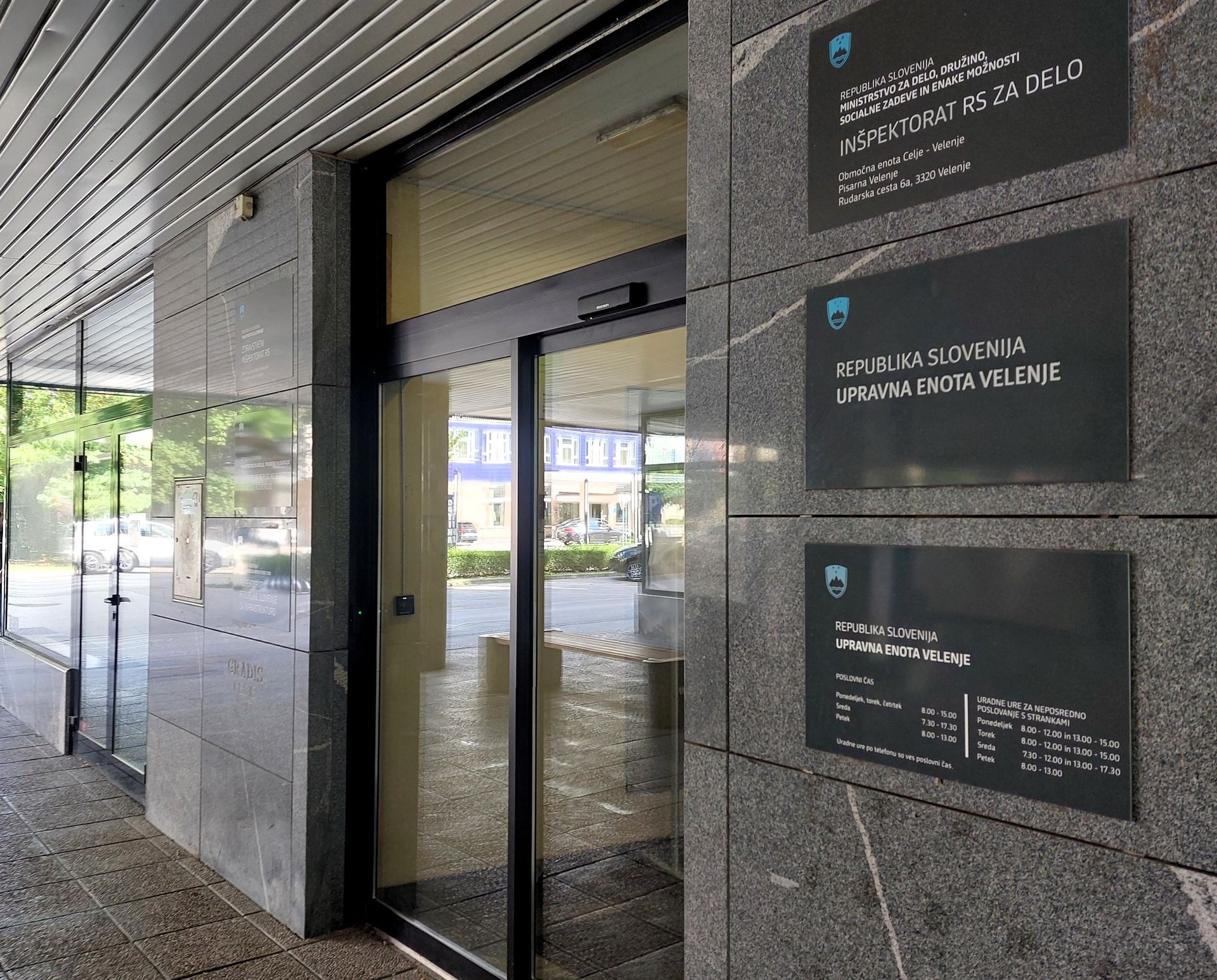 Krajevni urad Šoštanj v četrtek ne bo posloval 