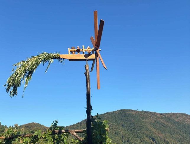 V Šmartnem ob Paki potekalo že tradicionalno postavljanje klopotca