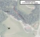 Od jutri bo vzpostavljena popolna zapora dela javne poti Kotnik-Križ v Topolšici