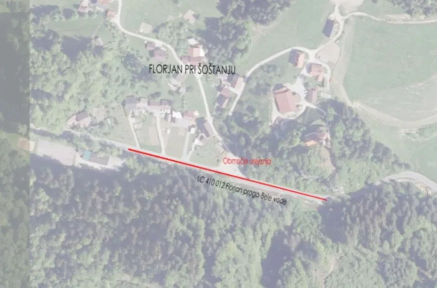 Od četrtka do sobote bo vzpostavljena popolna zapora ceste pod cerkvijo v Florjanu