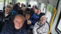 Lepa gesta članov TOD Šoštanj: z avtobusom obiskali podpredsednika, ki okreva po možganski kapi