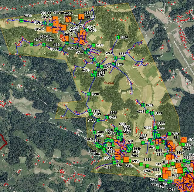 Motena dobava toplotne energije - Topolšica, Pohrastnik, Metleče