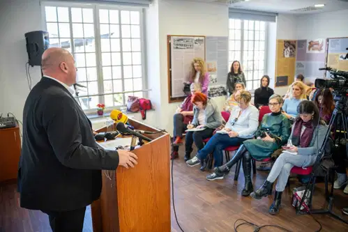 Šoštanjski župan na druženju z mediji o preteklih in prihodnjih izzivih