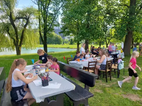 Otroški smeh in popoldne polno zabave na Družmirskem jezeru #utrinki