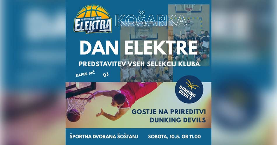Dan Elektre: V soboto praznik šoštanjske košarke