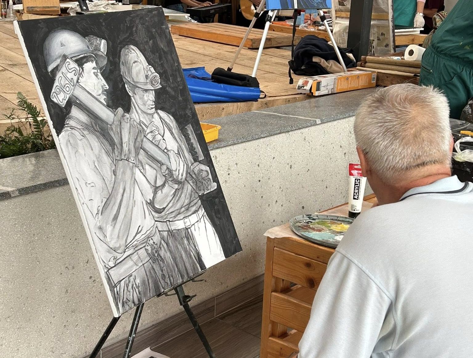 Včeraj je v Šoštanju potekala 5. likovna kolonija