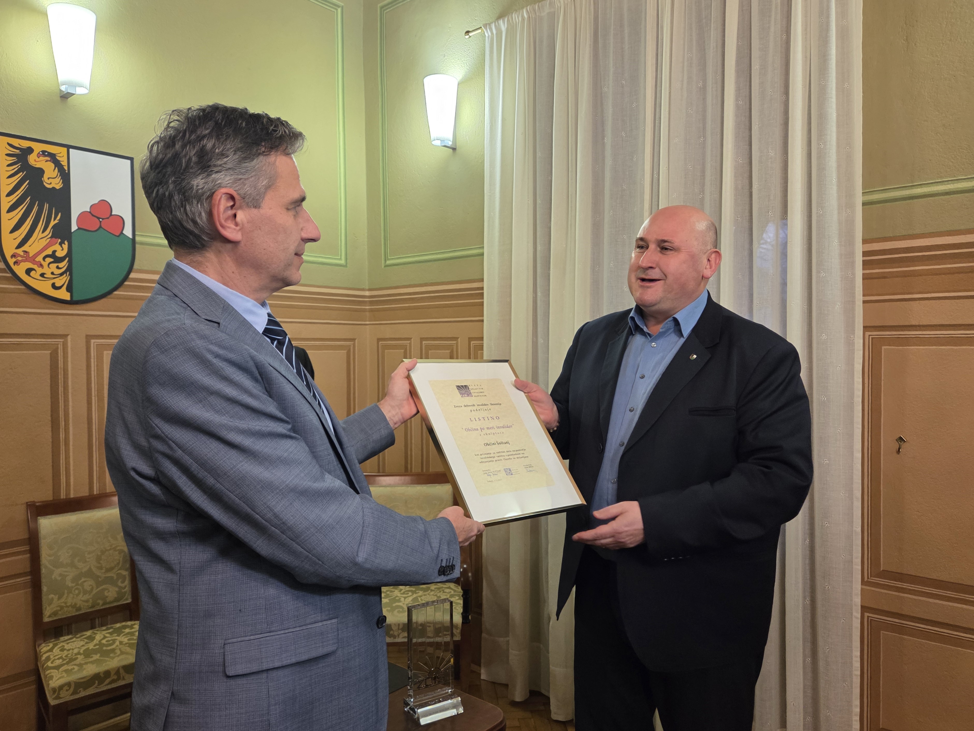 Šoštanj postal občina po meri invalidov: Priznanje za preteklo delo, zaveza za prihodnost