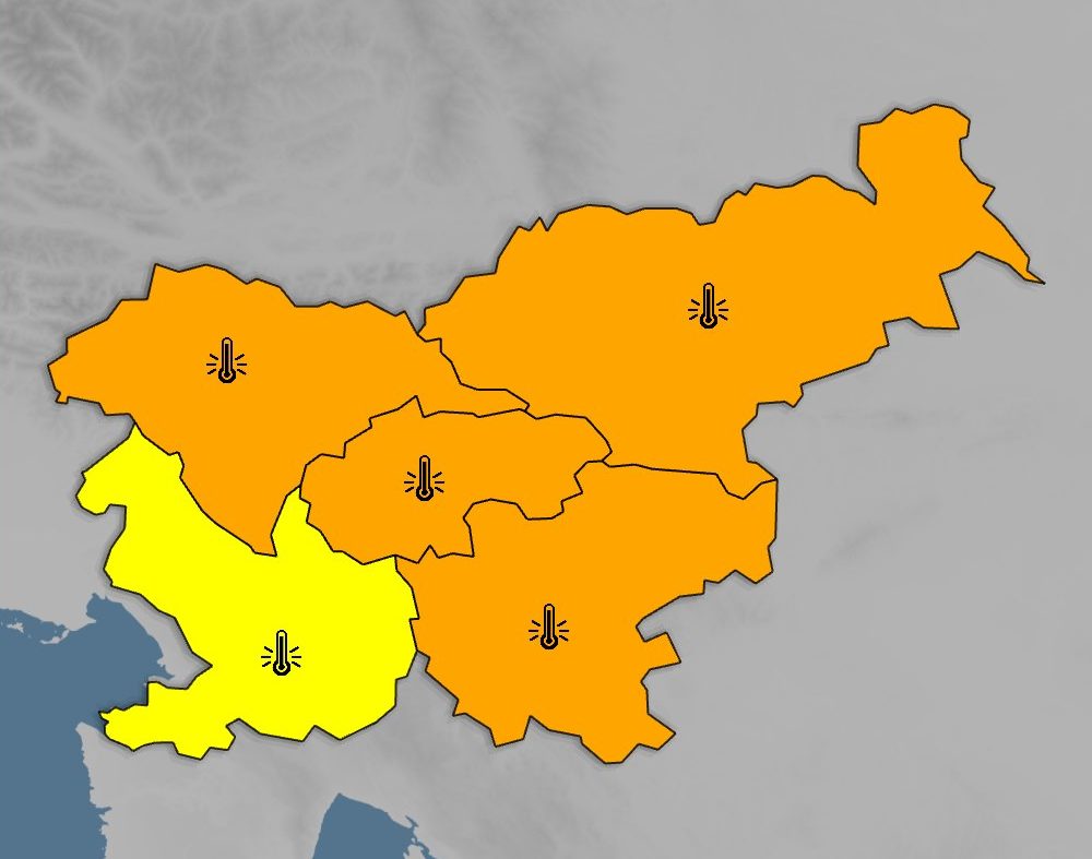 Arso z oranžnim opozorilom zaradi izredno nizkih temperatur