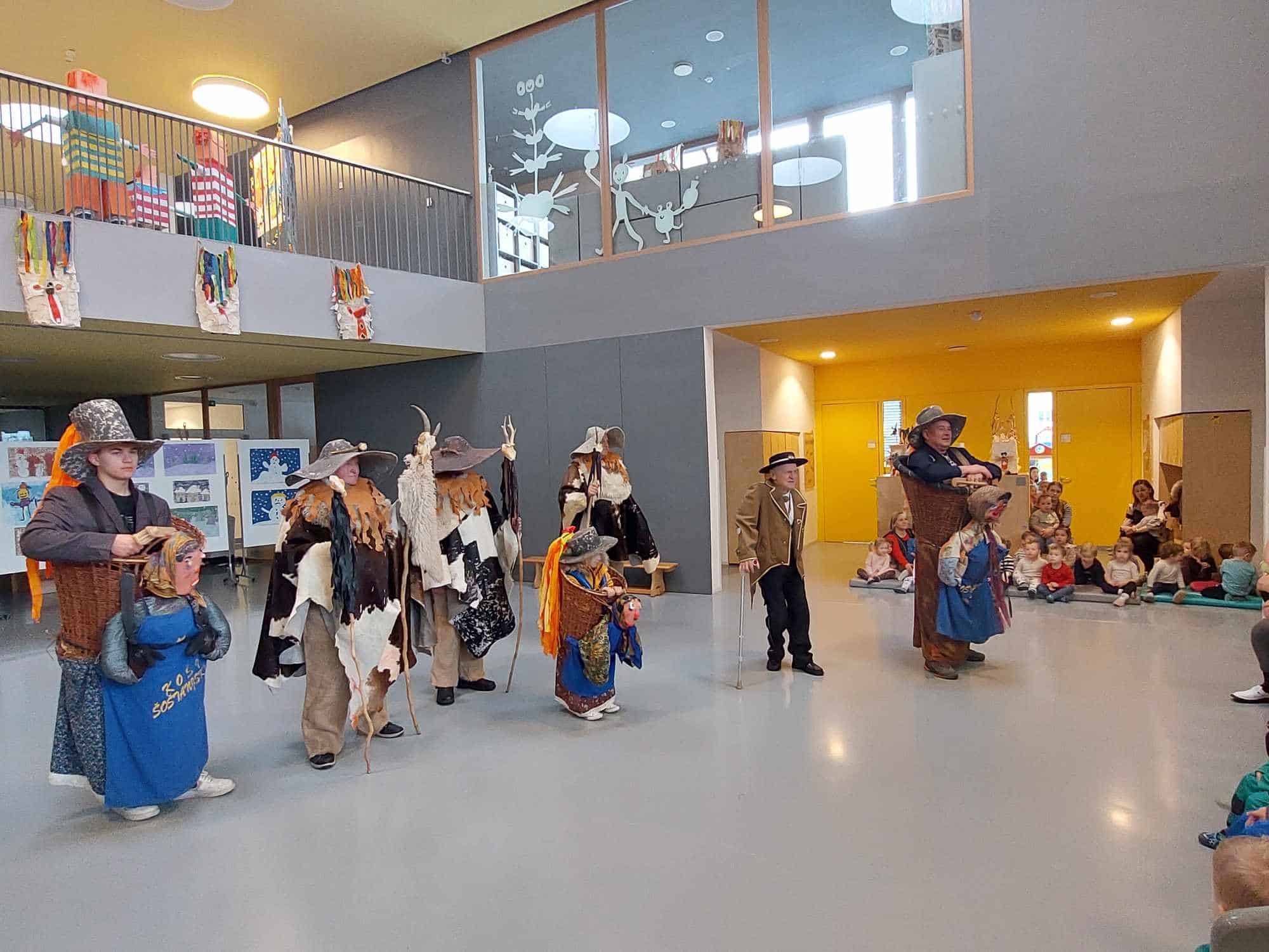 Pust Šoštanjski obiskal otroke v Vrtcu Šoštanj #utrinki