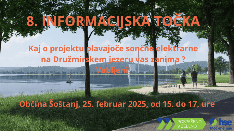 Plavajoča sončna elektrarna Družmirje: V torek bo osmič odprta informacijska točka