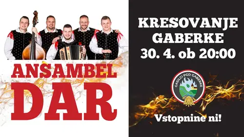 Jutri: Tradicionalno kresovanje v Gaberkah