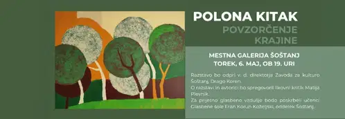 V torek bo v Mestni galeriji Šoštanj potekalo odprtje razstave "Povzorčenje krajine" avtorice Polonce Kitak