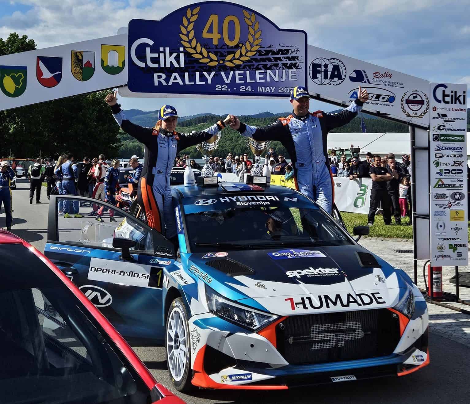 Zmaga Roka Turka in Blanke Kacin na 40. Tiki Rallyju Velenje