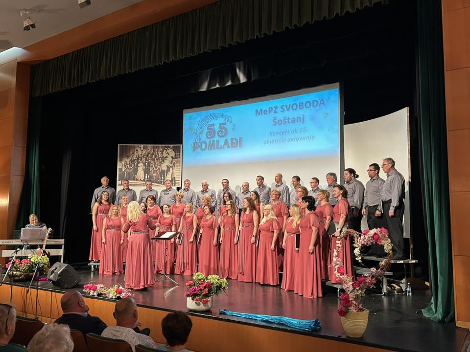 Mešani pevski zbor Svoboda Šoštanj praznuje 55 let