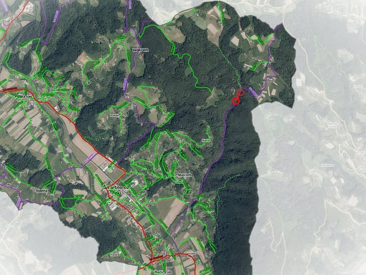 Obvestilo o delni zapori ceste v Hudem potoku