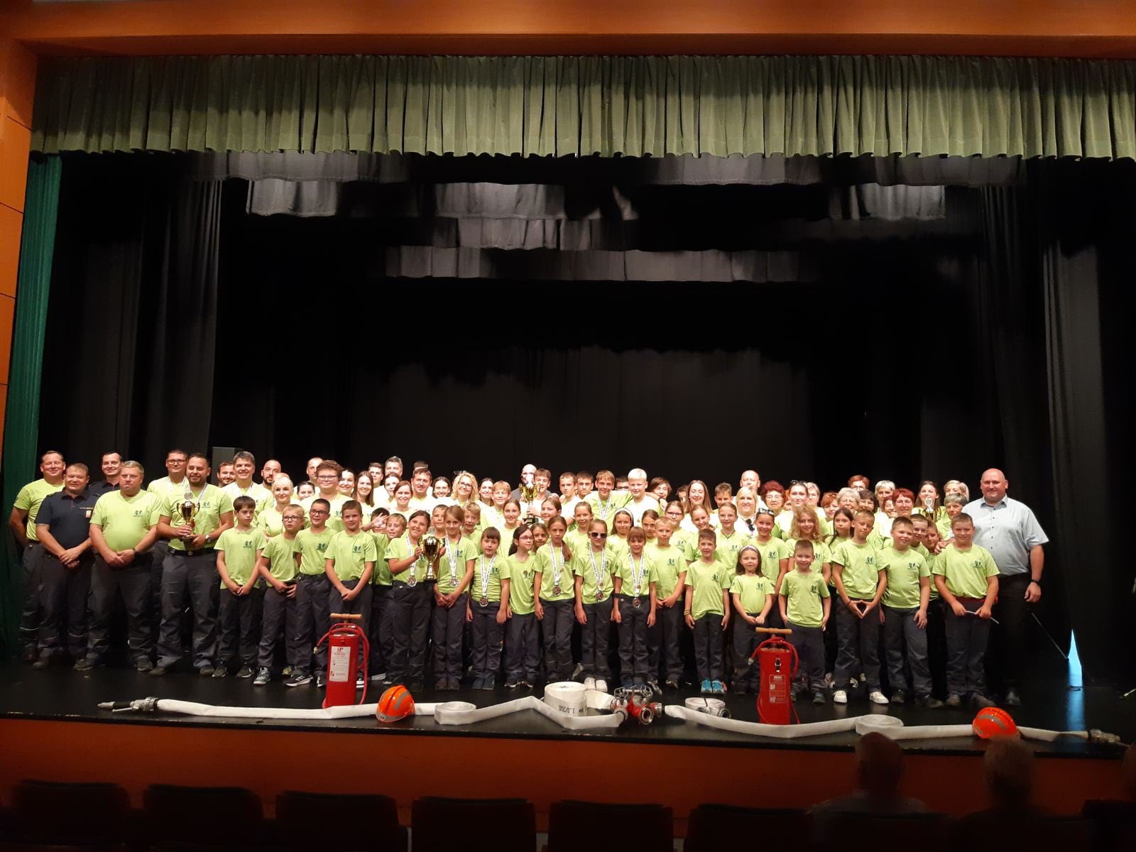 Včeraj v Šoštanju potekal sprejem za gasilske junake državnega tekmovanja v Gorišnici