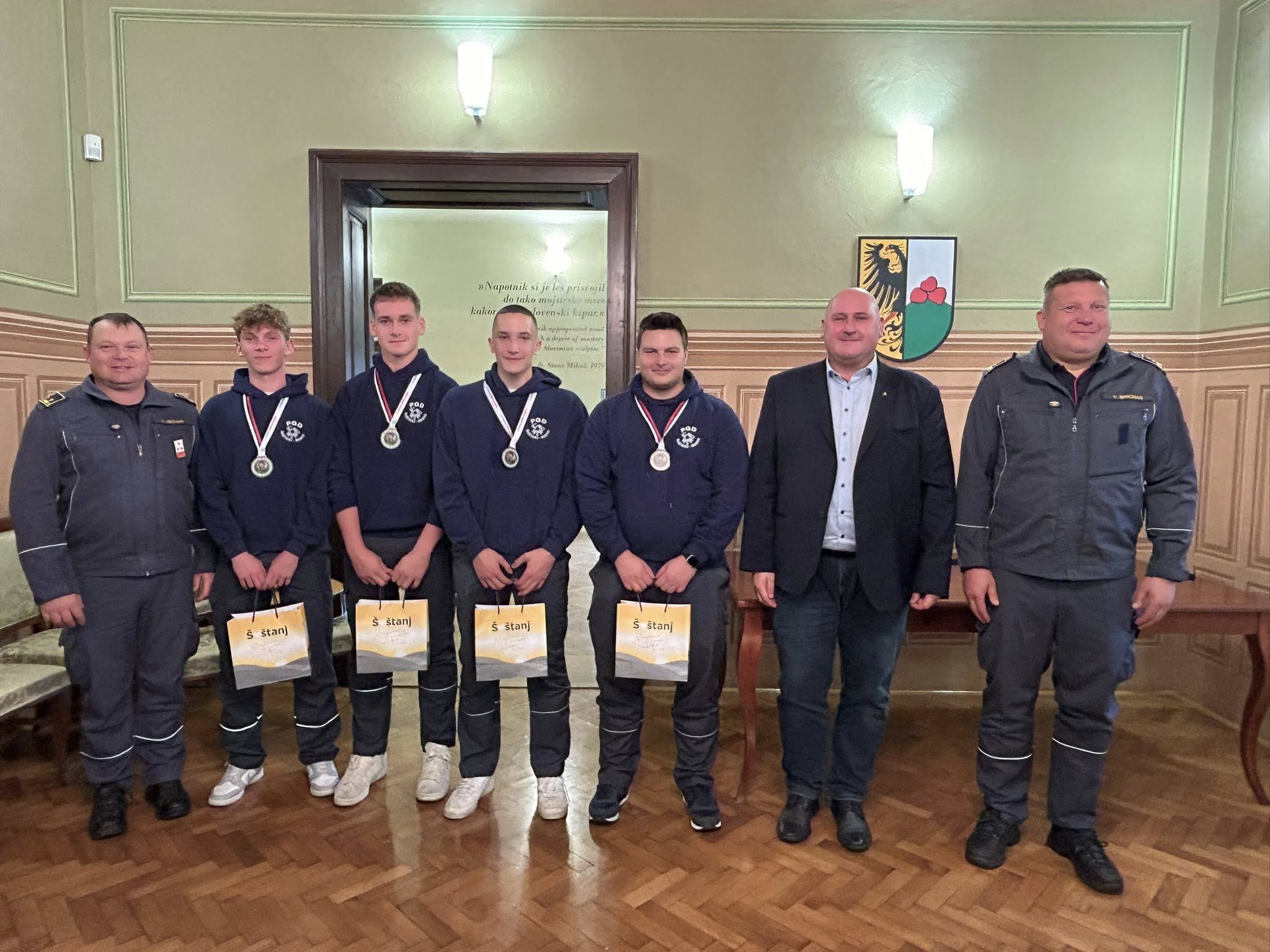 Župan sprejel državne prvake v gasilski orientaciji