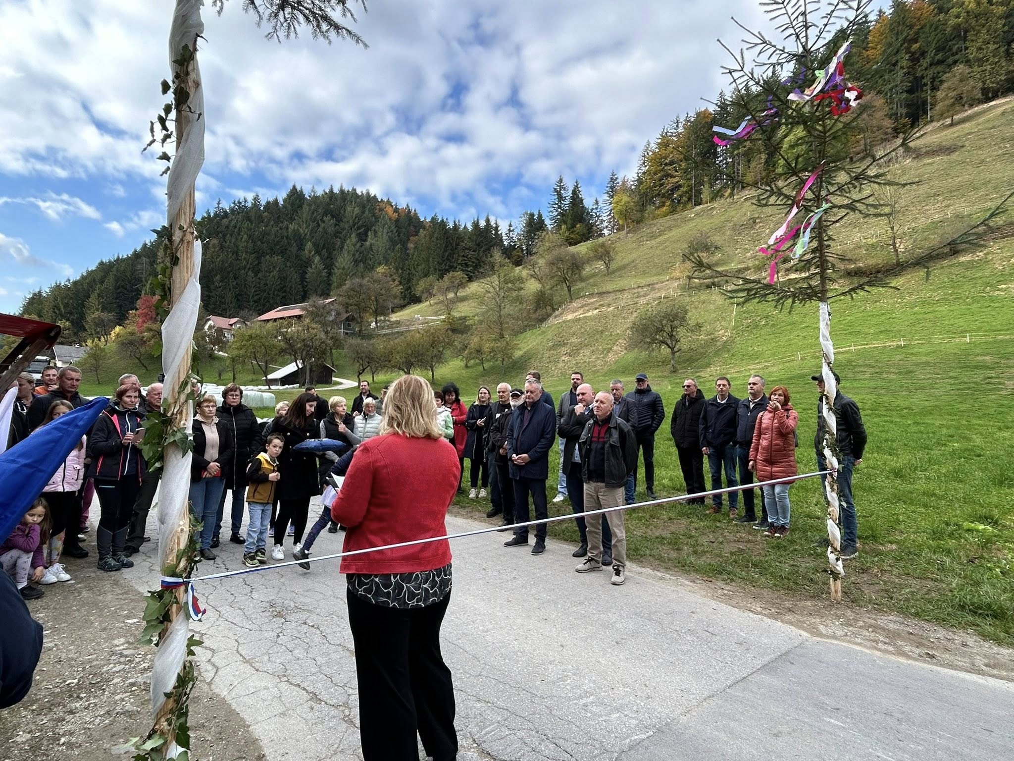 Slovesno odprli prenovljeno cesto Gaberke-Velunja